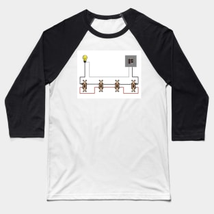 4-Way Switch Diagram Line Load Separate Switch Boxes Baseball T-Shirt